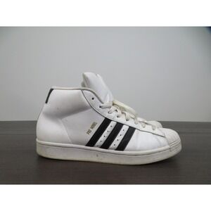 Adidas Pro Model Shoes Mens 11.5 White Black Basketball Sneakers FV5722 Retro